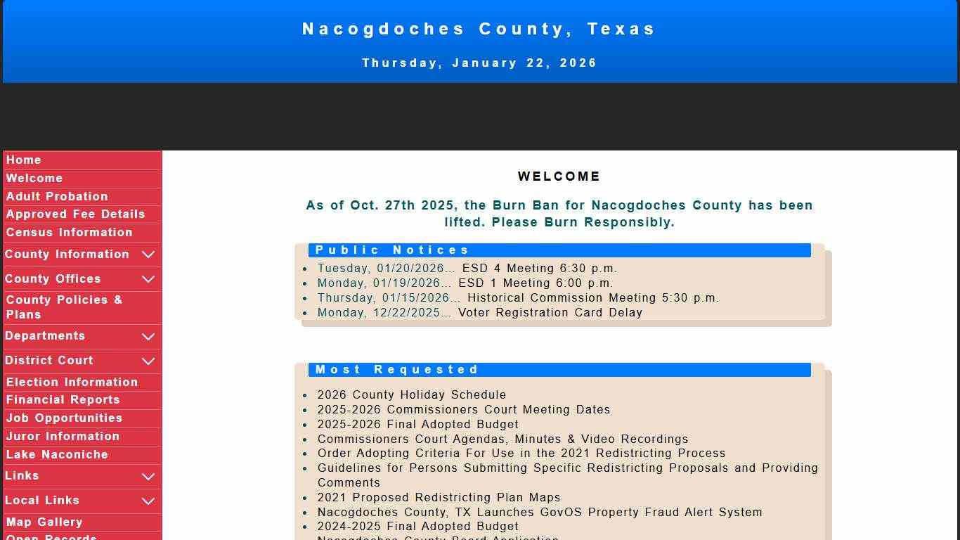Nacogdoches County, Texas